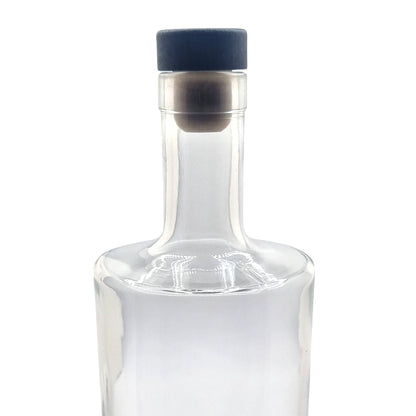 700ml Passion Clear Round Glass Bottle with black stopper