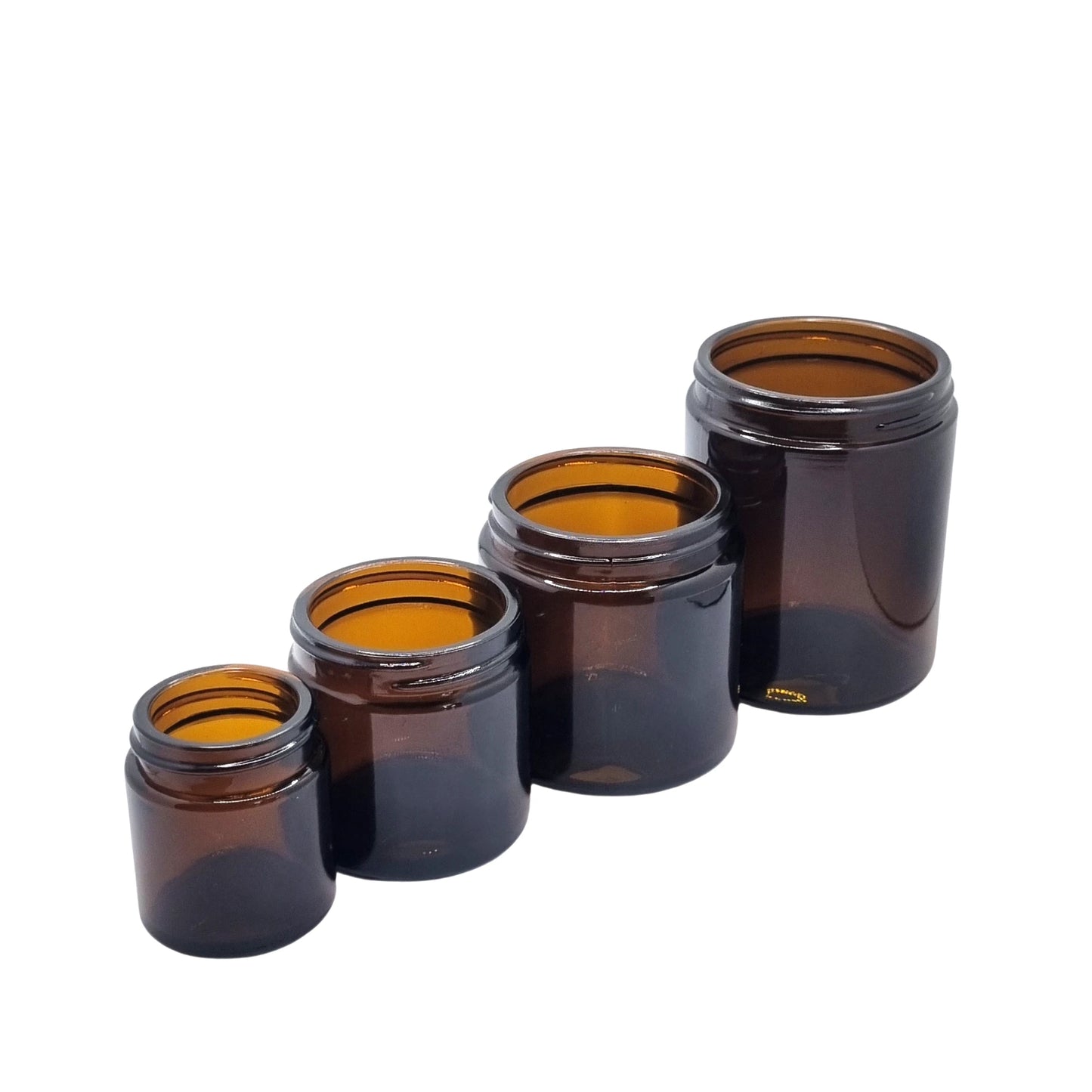 180ml Ointment Amber Round Glass Jar