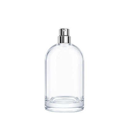 FEA15 silver crimpless atomiser spray on Bazille 100ml bottle