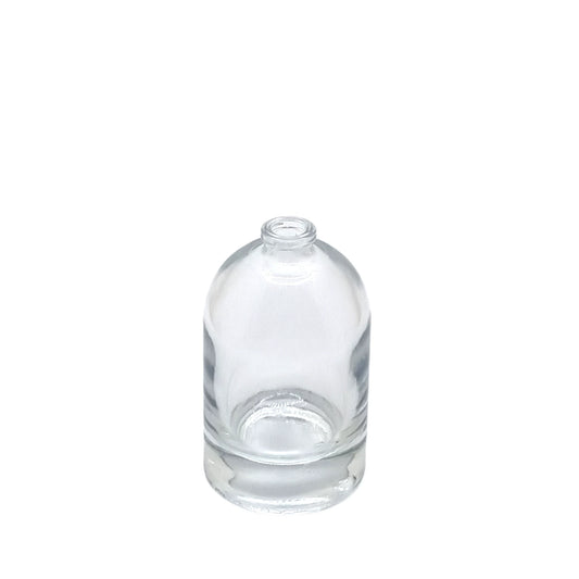50ml Bazille Clear Round Glass Bottle