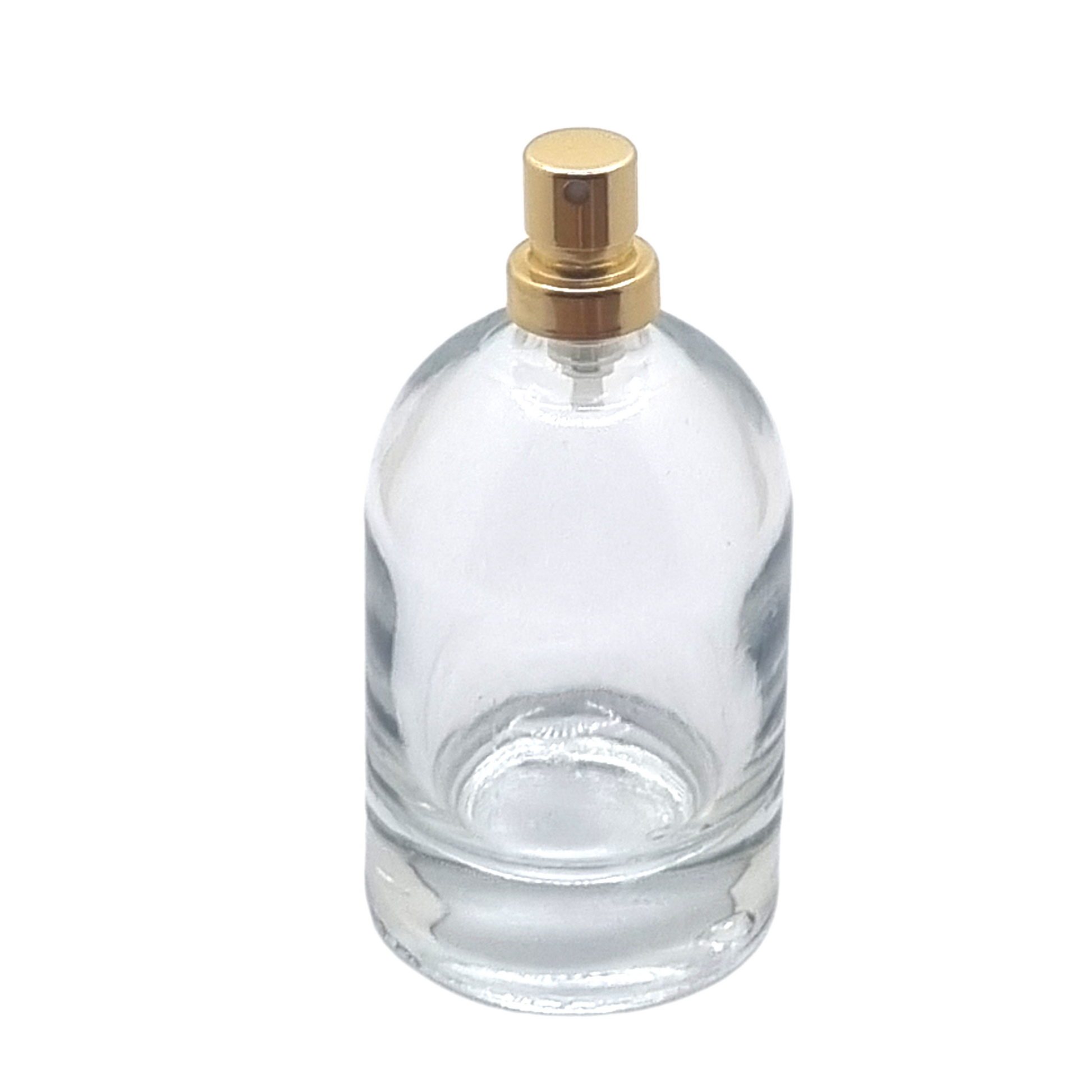 Bazille glass bottle 50ml with Gold Atomizer