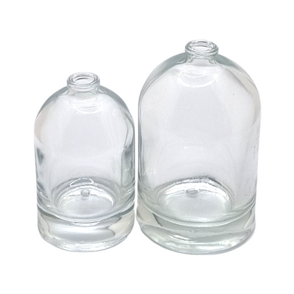 100ml Bazille Clear Round Glass Bottle