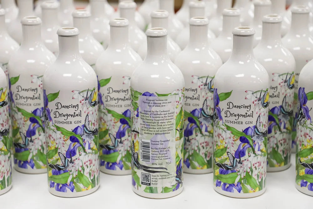 Bespoke glass bottle branding