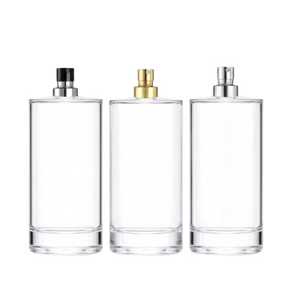 100ml Charlotte Clear Round Glass Bottle