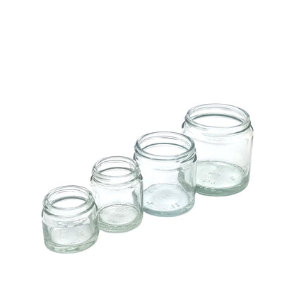 120ml Ointment Clear Round Glass Jar