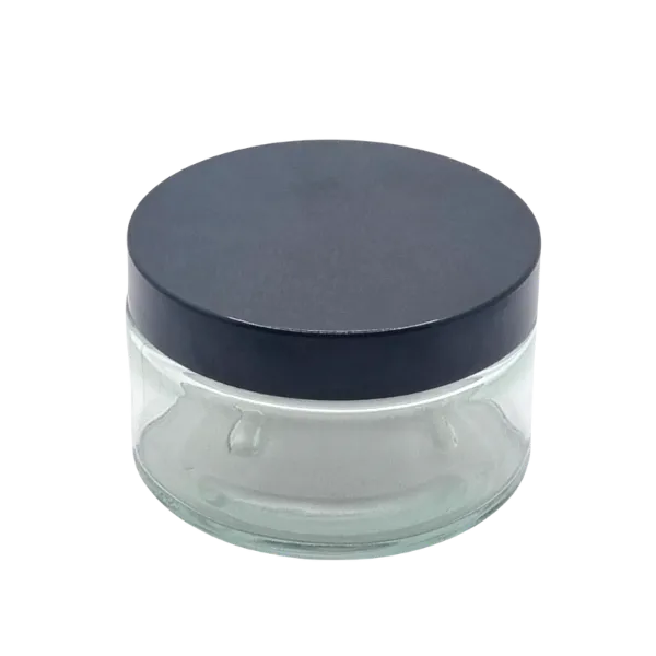 Glass creme jar