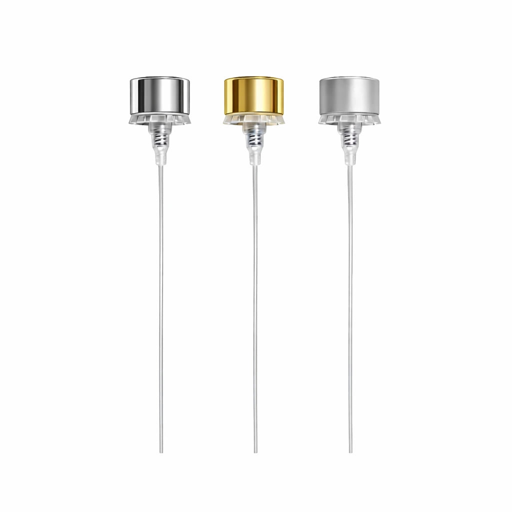 FEA15 gold and silver crimpless atomisers