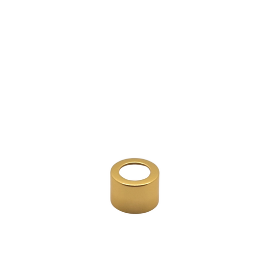 28/410 Metal Sheathed Gloss Gold Diffuser Cap with EPE Wad