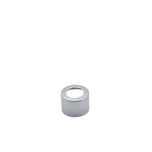 28/410 Metal Sheathed Gloss Silver Diffuser Cap with EPE Wad