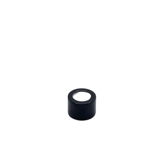 28/410 Metal Sheathed Gloss Black Diffuser Cap with EPE Wad