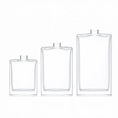 100ml Everest Clear Rectangle Glass Bottle