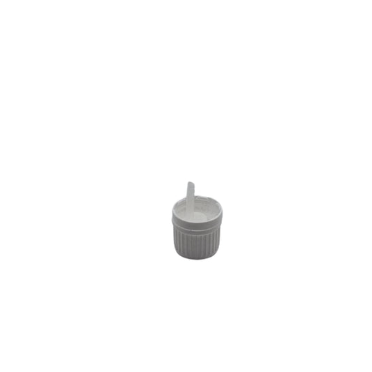 GL18 White Tamper Evident 2.0mm Dropper Cap