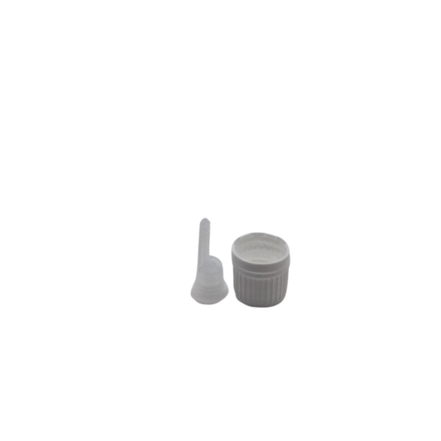 GL18 White Tamper Evident 2.0mm Dropper Cap