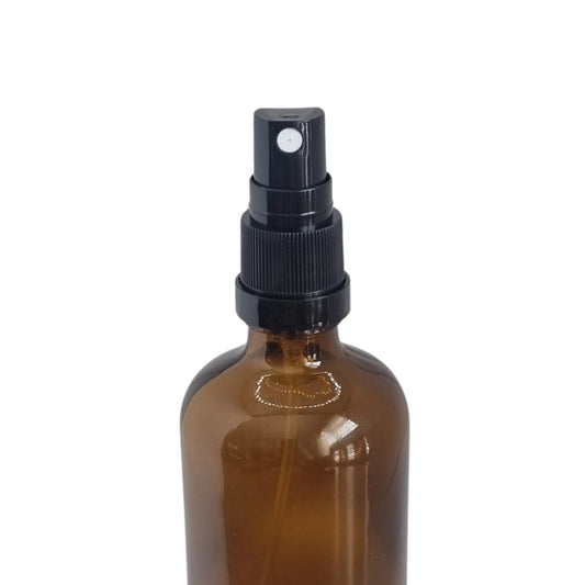 GL18 Black Tamper Evident Atomiser and Clear Over Cap, 100ml Dip Tube