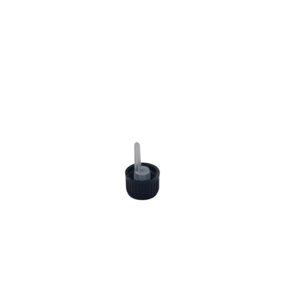 GL18 Black Non-Tamper Evident  0.7mm Dropper Cap