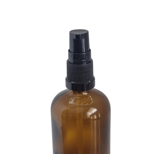 GL18 Black Treatment Pump and Clear Overcap, 105mm Dip Tube