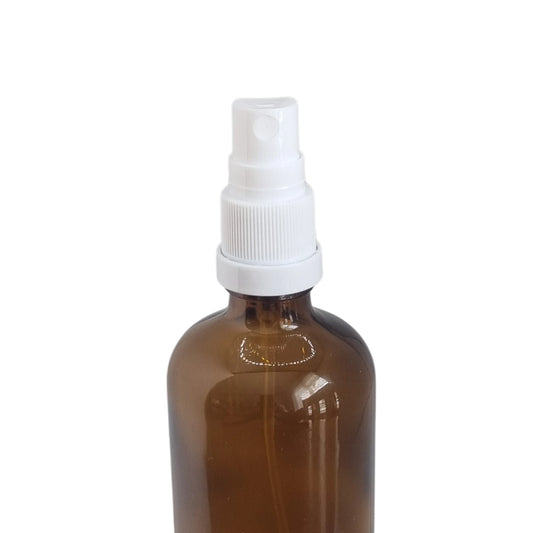 GL18 White Tamper Evident Atomiser and Clear Over Cap, 100ml Dip Tube