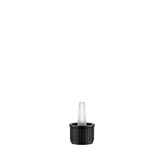 GL18 Black Non-Tamper Evident 2.0mm Dropper Cap