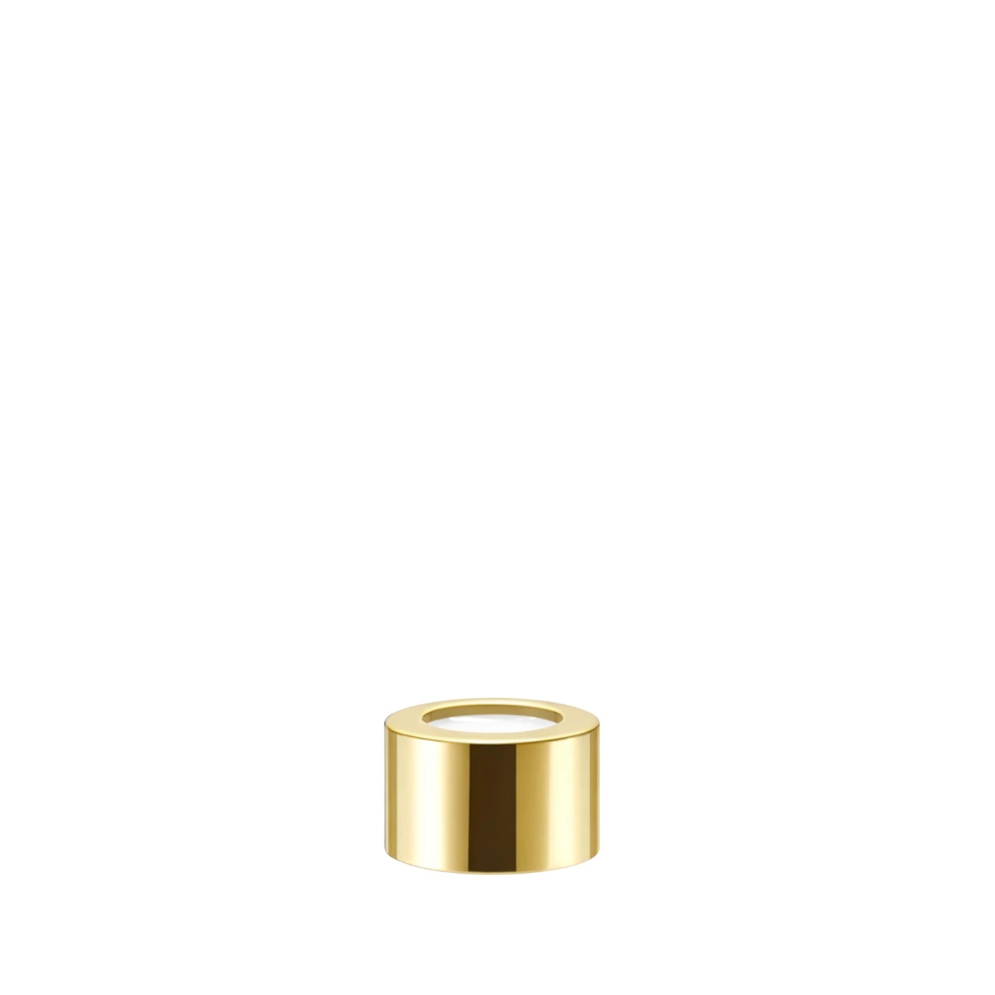28/410 Metal Sheathed Gloss Gold Diffuser Cap with EPE Wad