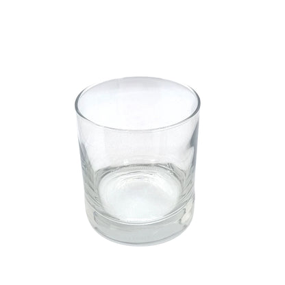 38cl Island Clear Round Candle Glass
