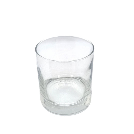38cl Island Clear Round Candle Glass