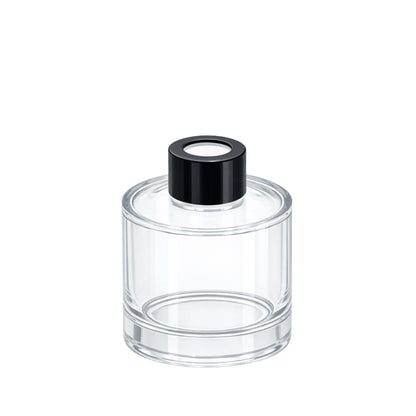 200ml Karen Clear Round Glass Diffuser Bottle