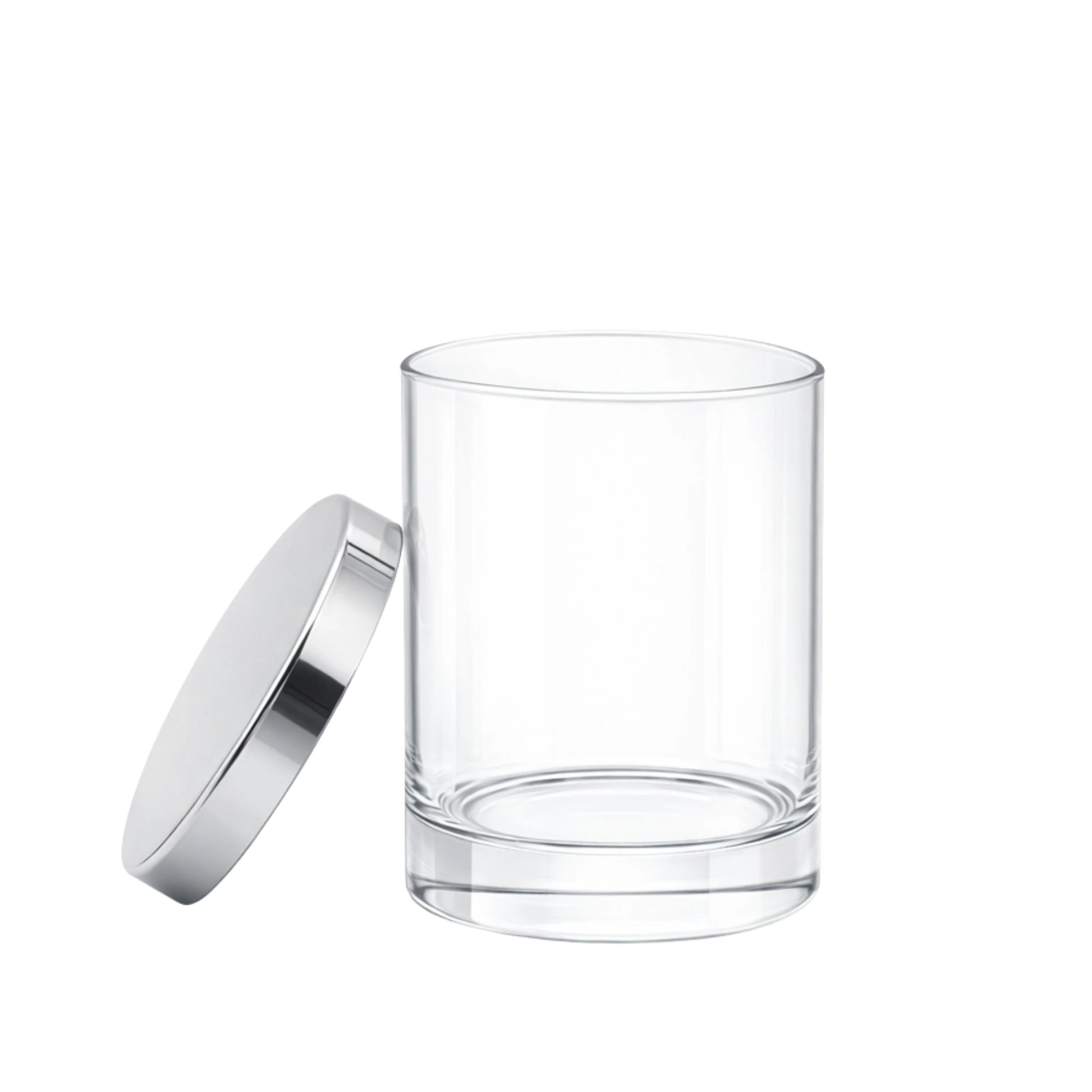 20cl Karen candle glass with silver lid