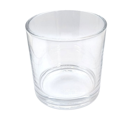 100cl Tub Clear Round Candle Glass