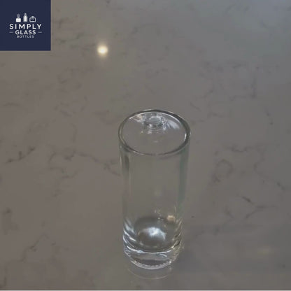 100ml Durer Clear Round Glass Bottle (Pallet Qty 2,592 Units)