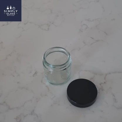 51R3 Black Lid for glass jar