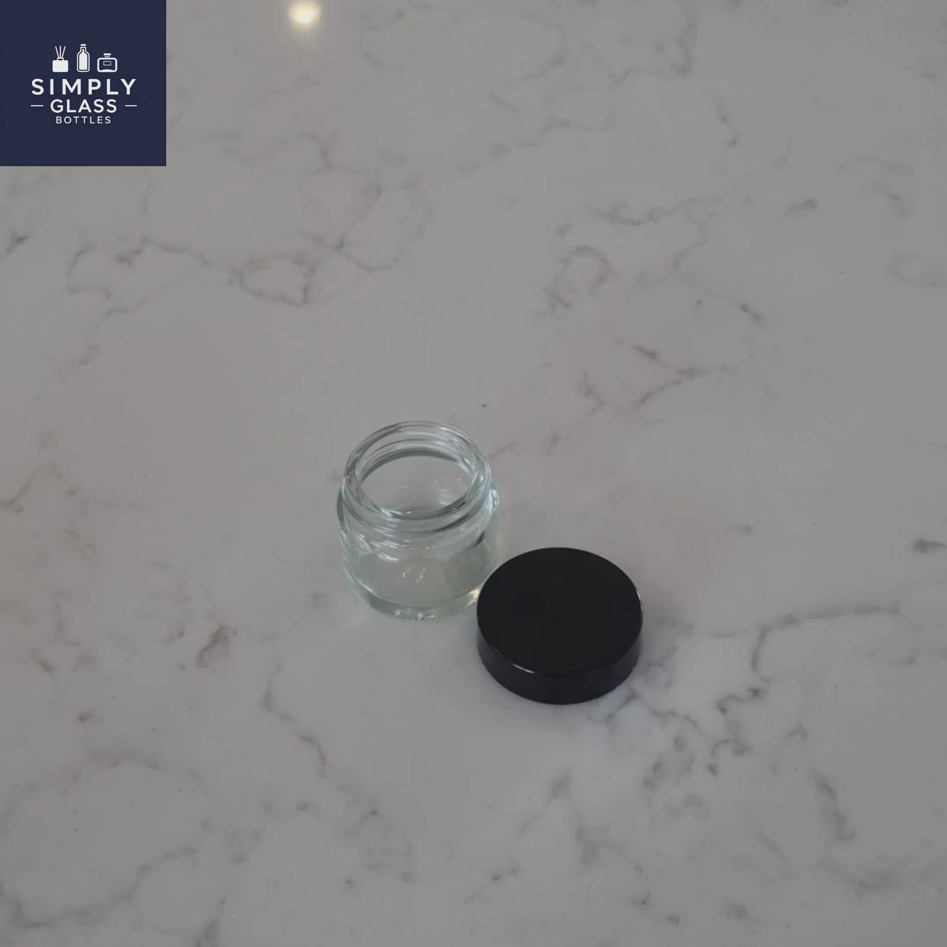 38R3 black Lid for glass ointment jar