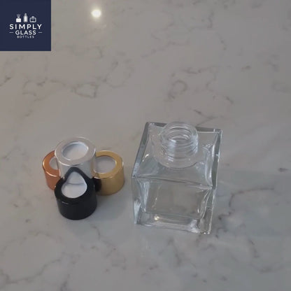 100ml Cube Glass Diffuser Bottle