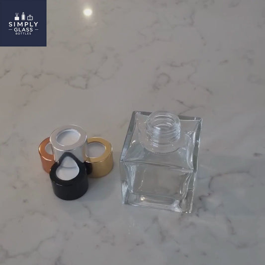 100ml Cube Glass Diffuser Bottle
