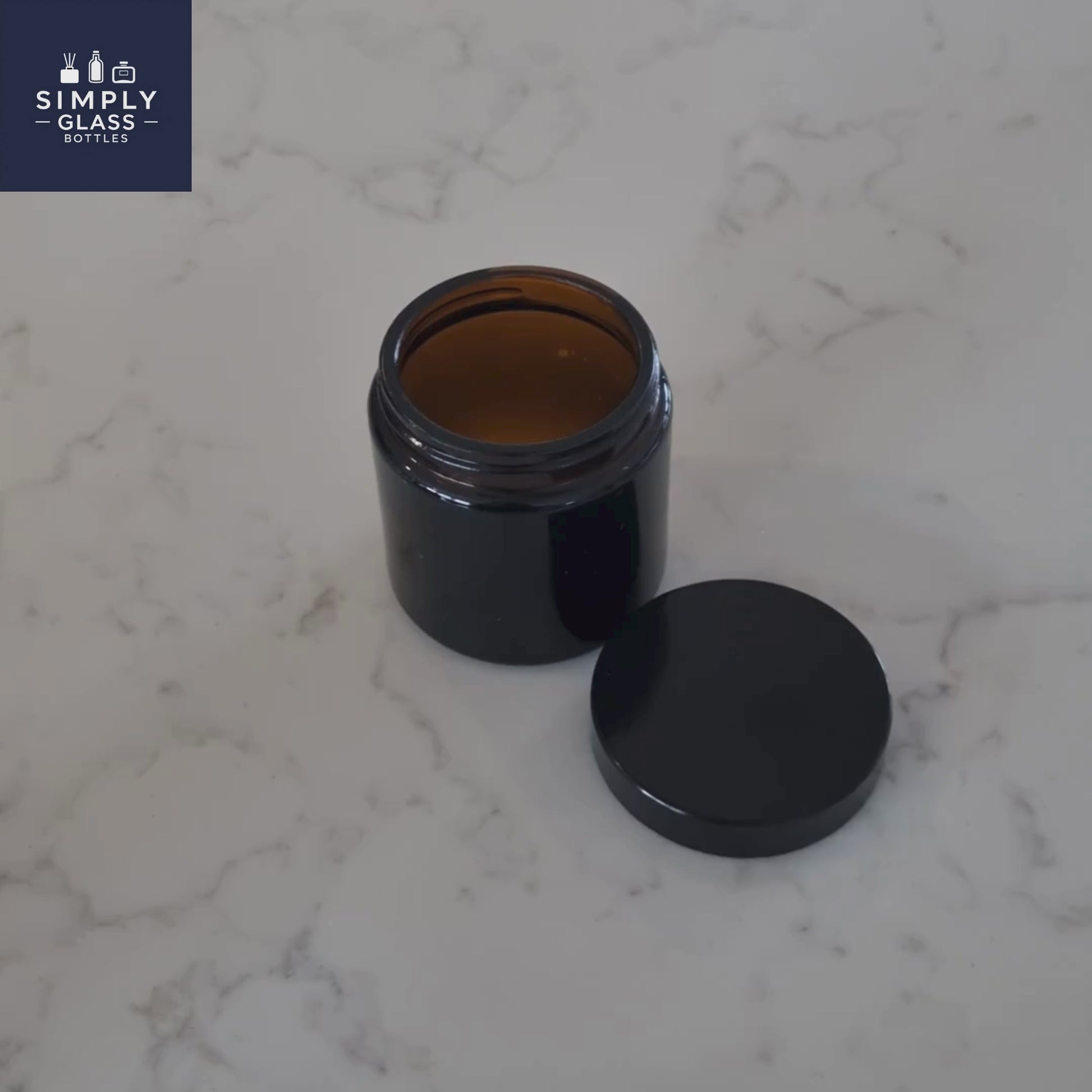 58R3 Black Lid for glass jar