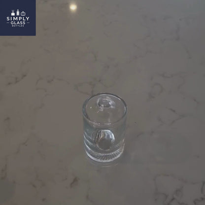 50ml Durer Clear Round Glass Bottle (Pallet Qty 5,184 Units)