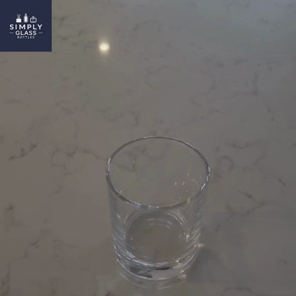 20cl Karen/Luci Clear Round Candle Glass