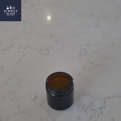60ml amber candle jar