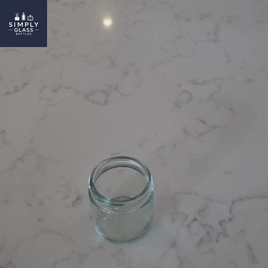 60ml Clear glass candle jar