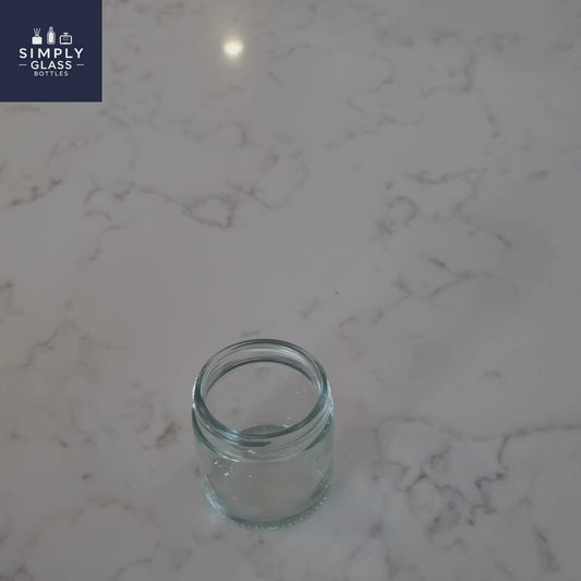 60ml Clear glass candle jar