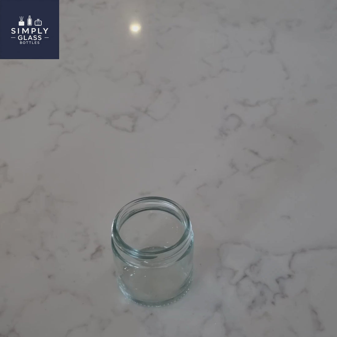 60ml Clear glass candle jar