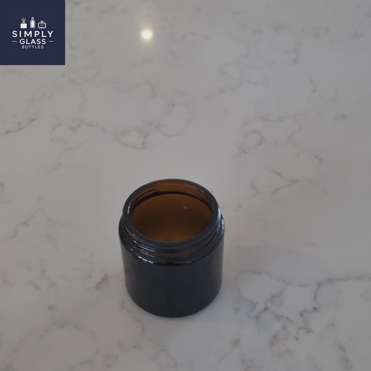 120ml Amber candle jar