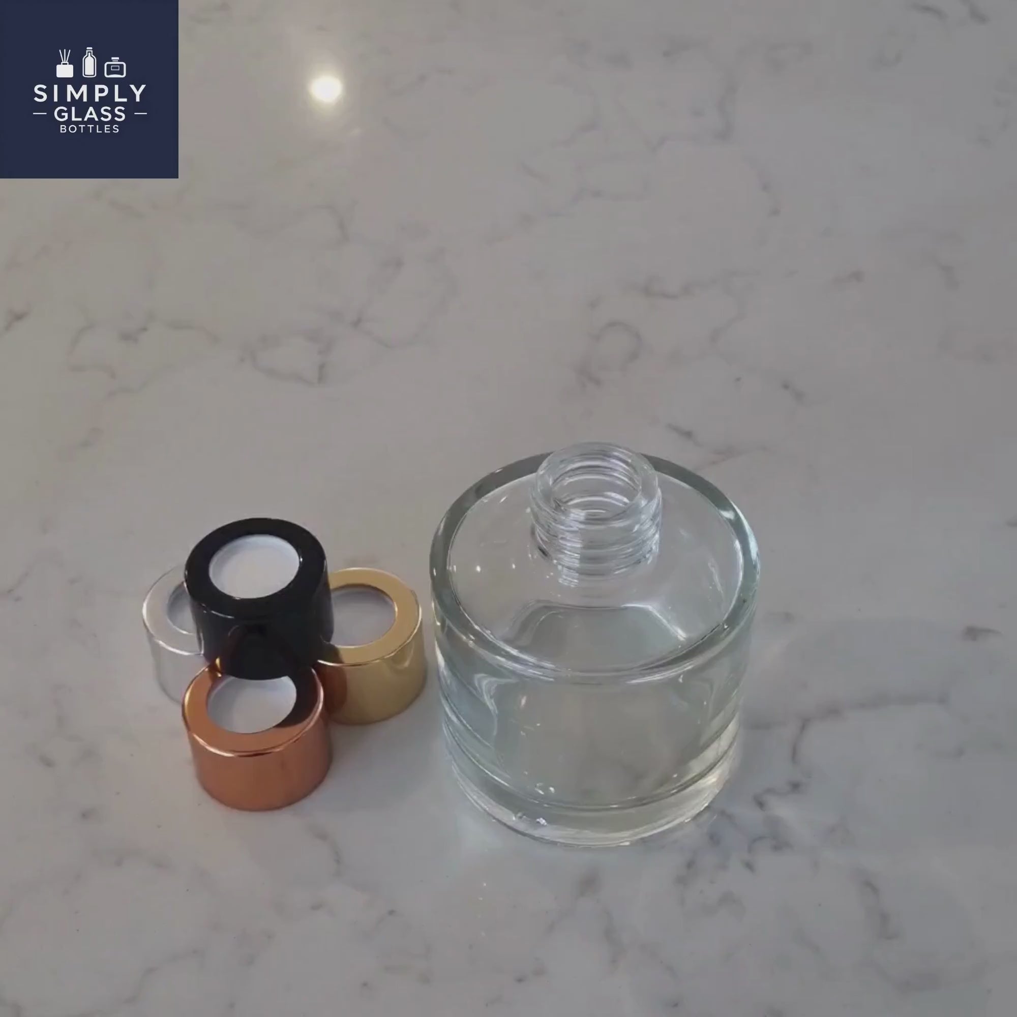 100ml Karen Glass Diffuser Bottle and tops