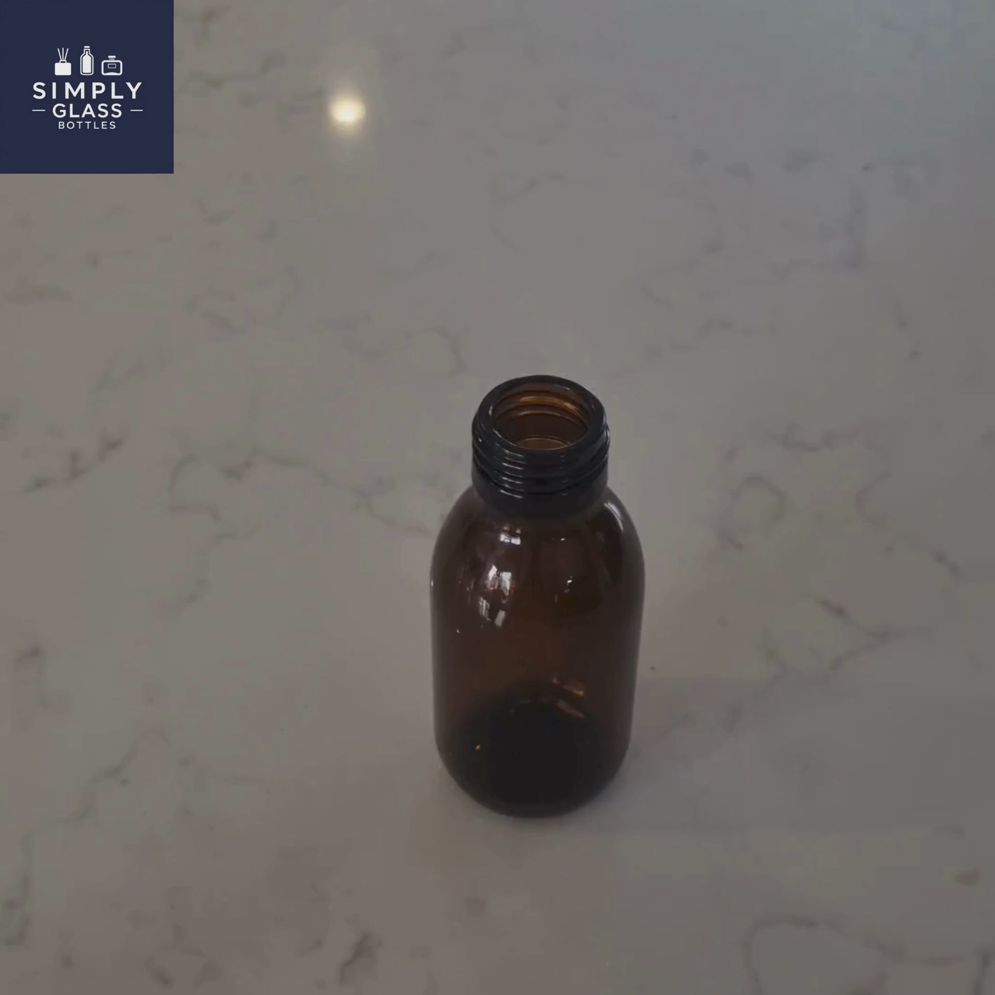 100ml Amber Alpha Bottle