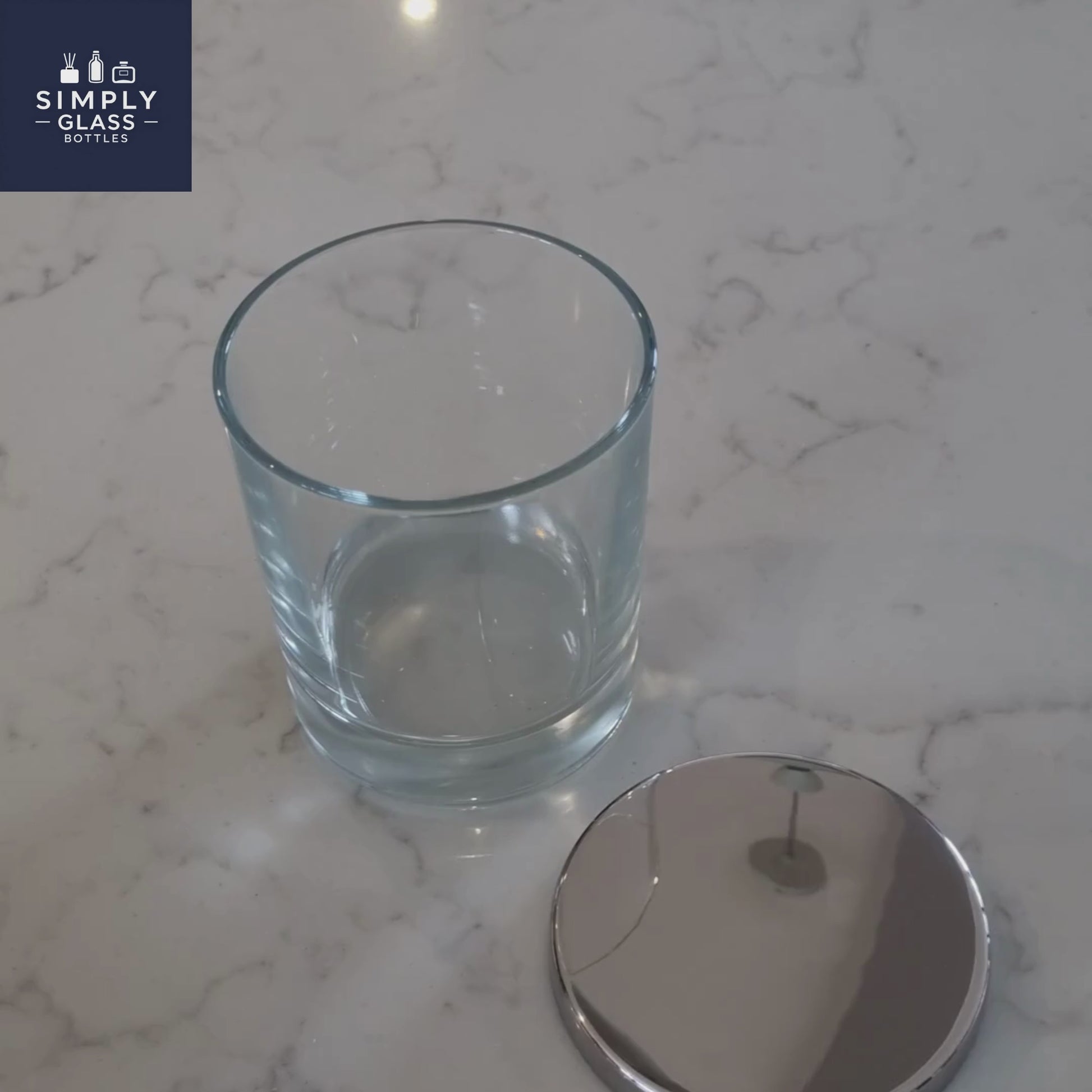 Silver lid for 30cl candle glass
