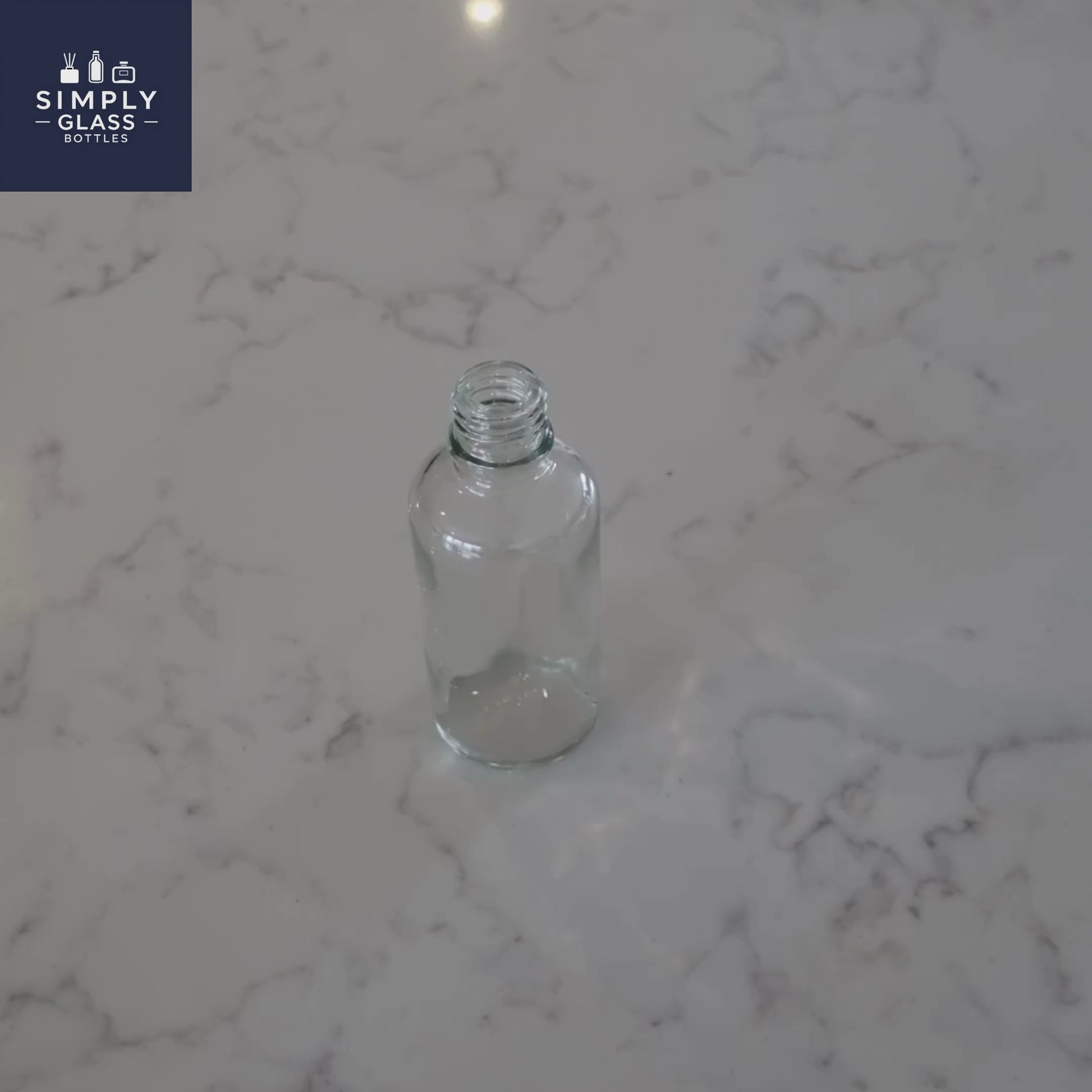 50ml Clear Glass Dropper Bottle