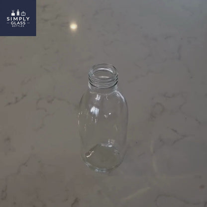 150ml Alpha/Sirop Clear Round Glass Bottle (Pallet Qty 3,520 Units)