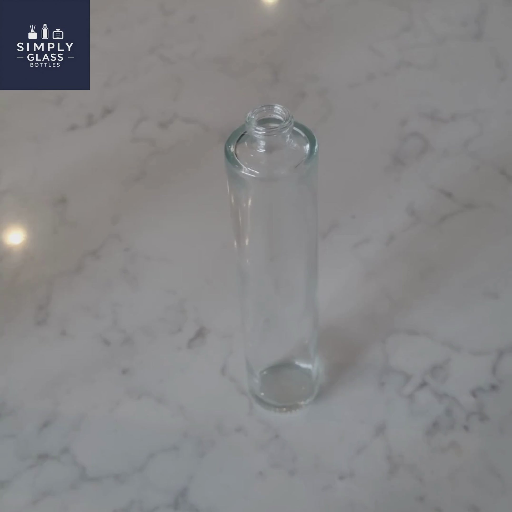 50ml tall cuban fragrance or perfume glass bottle
