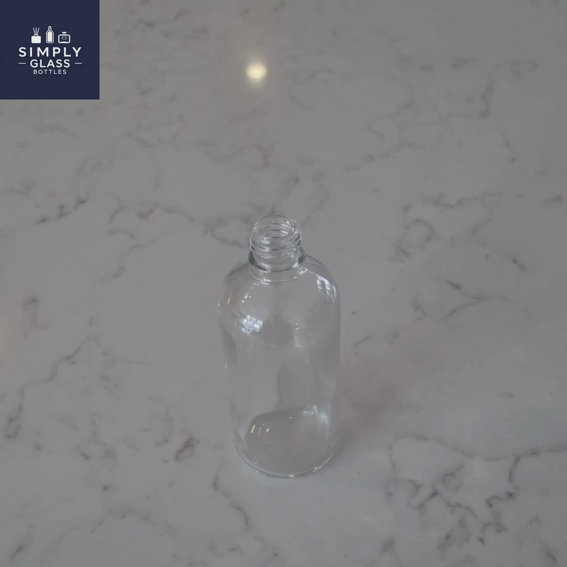 100ml Clear Glass Dropper Bottle