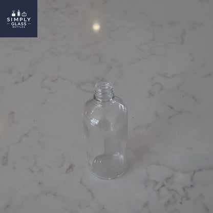100ml Clear Glass Dropper Bottle
