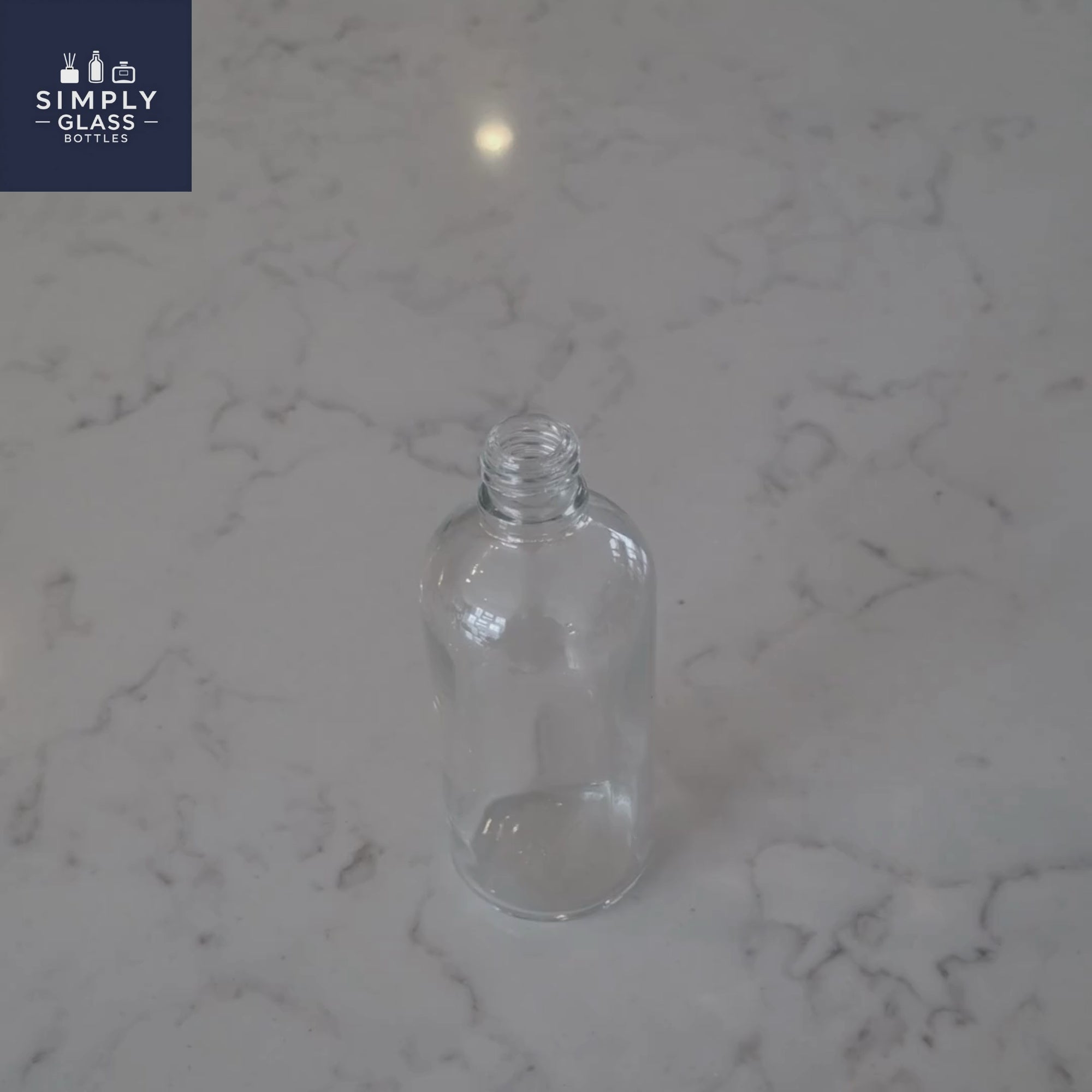 100ml Clear Glass Dropper Bottle
